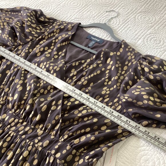 NWT ModCloth Golden Dot Bubbly Feelings Midi Dress Women’s Size 1X - Picture 10 of 14